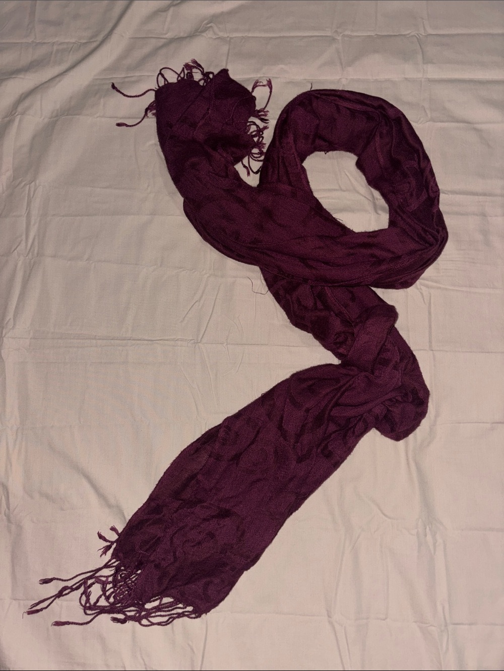 Plush Lightweight Women's Scarf - Deep Plum